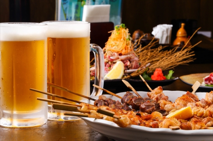 ビールとコース